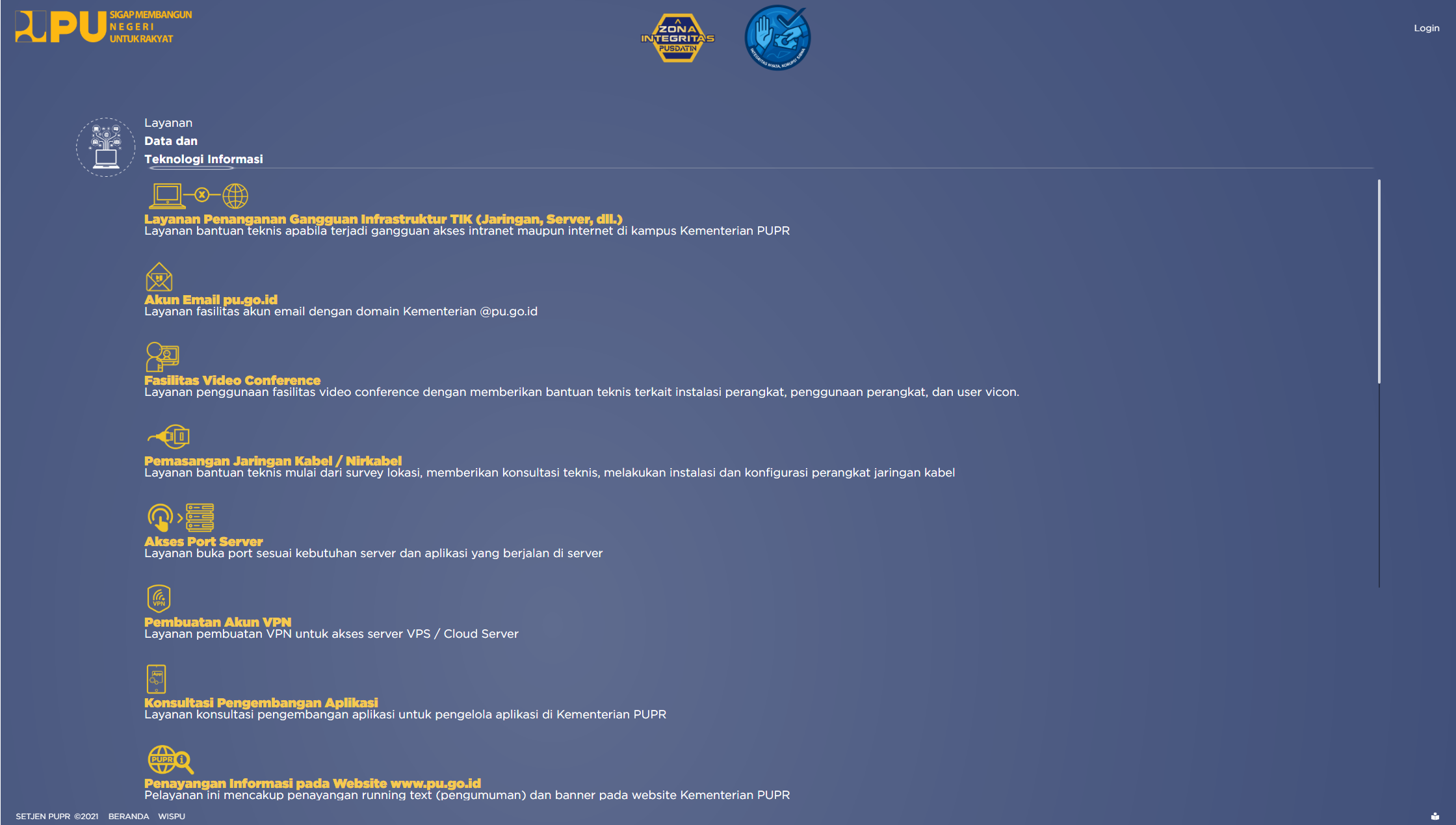 Layanan Data Internal